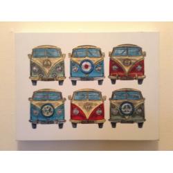 VW Retro Camper Van Canvass