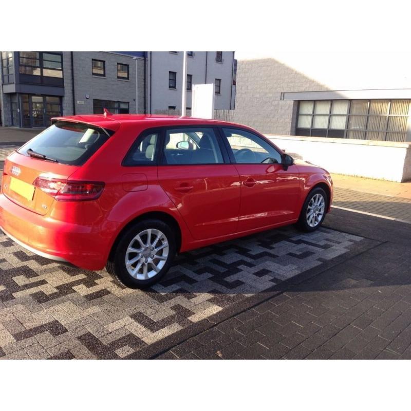 Audi A3 1.6 TDI SE Sportback 5 dr Diesel Manual RED for sale