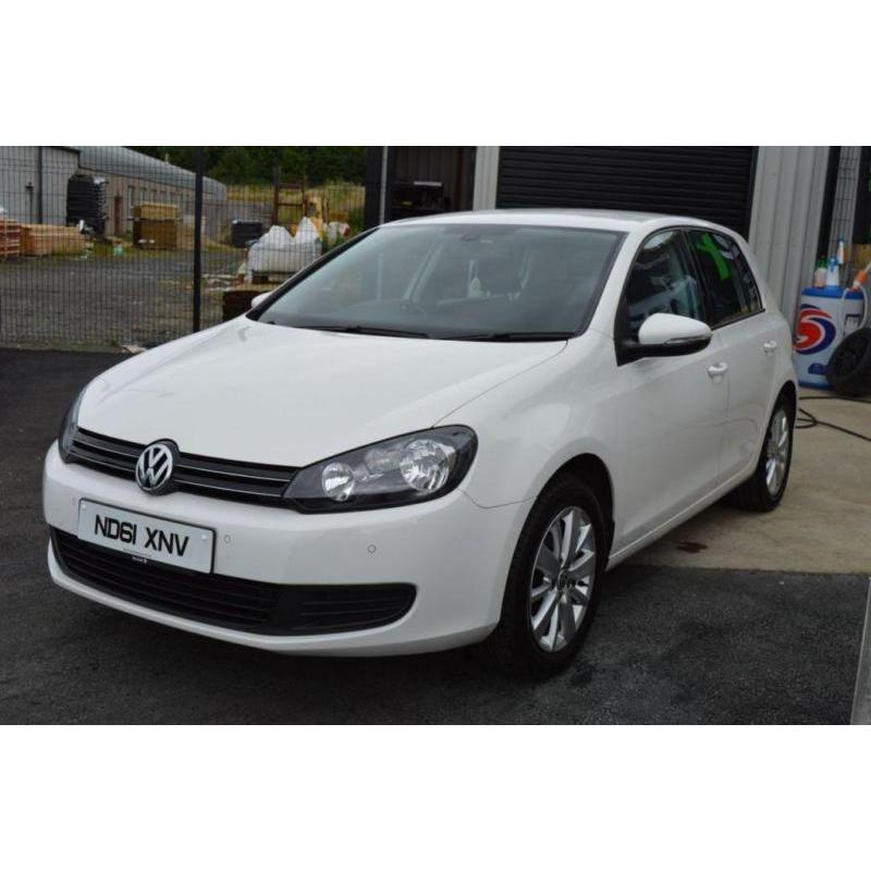 2012 61 VOLKSWAGEN GOLF 1.6 MATCH TDI 5D 103 BHP*****IN STUNNING WHITE****** DIE