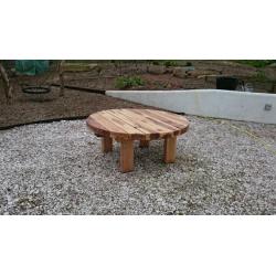 Railway sleeper table garden furniture seat bench sleepers oak table