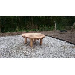 Railway sleeper table garden furniture seat bench sleepers oak table