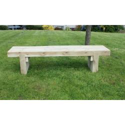 Sleeper bench railway sleeper garden furniture seat bench Loughview Joinery