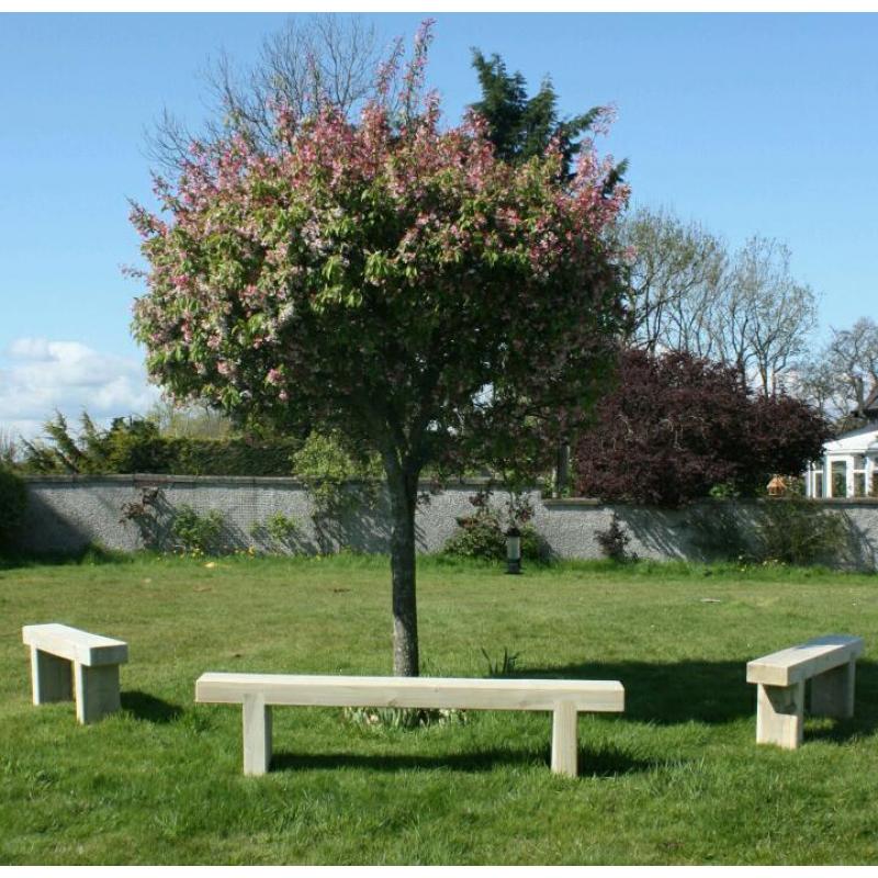 Sleeper bench railway sleeper garden furniture seat bench Loughview Joinery