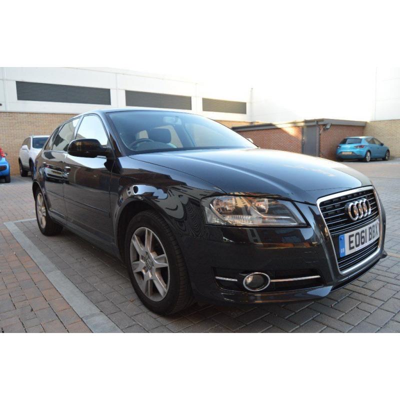 BLACK AUDI A3 1.6 TDI SE SPORTBACK 5dr