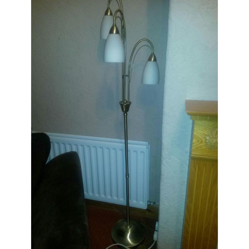 Brass Floor lamp Three lights