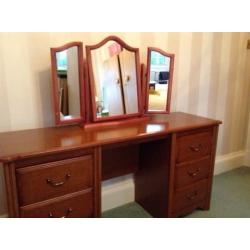 Dark Wood Dressing Table