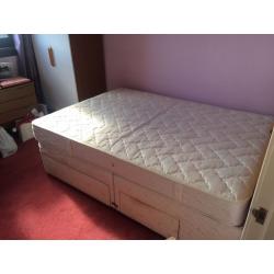 Double Bed - Base mattress & headboard