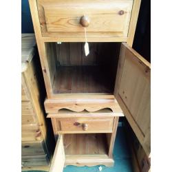 Solid pine bedside units