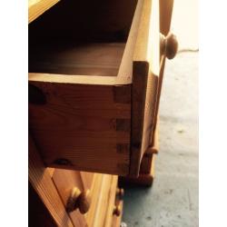 Solid pine bedside units