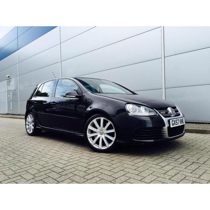 2007 57 Reg Volkswagen Golf R32 3.2 V6 + BLACK + 5 DOOR + LEATHER + NICE SPEC