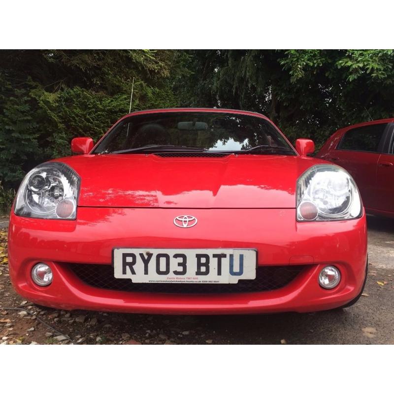 TOYOTA MR2 ROADSTER 1.8L RED 50,948 MILES - HARD AND SOFT TOP. WELL LOOKED AFTER, GREAT CONDITION