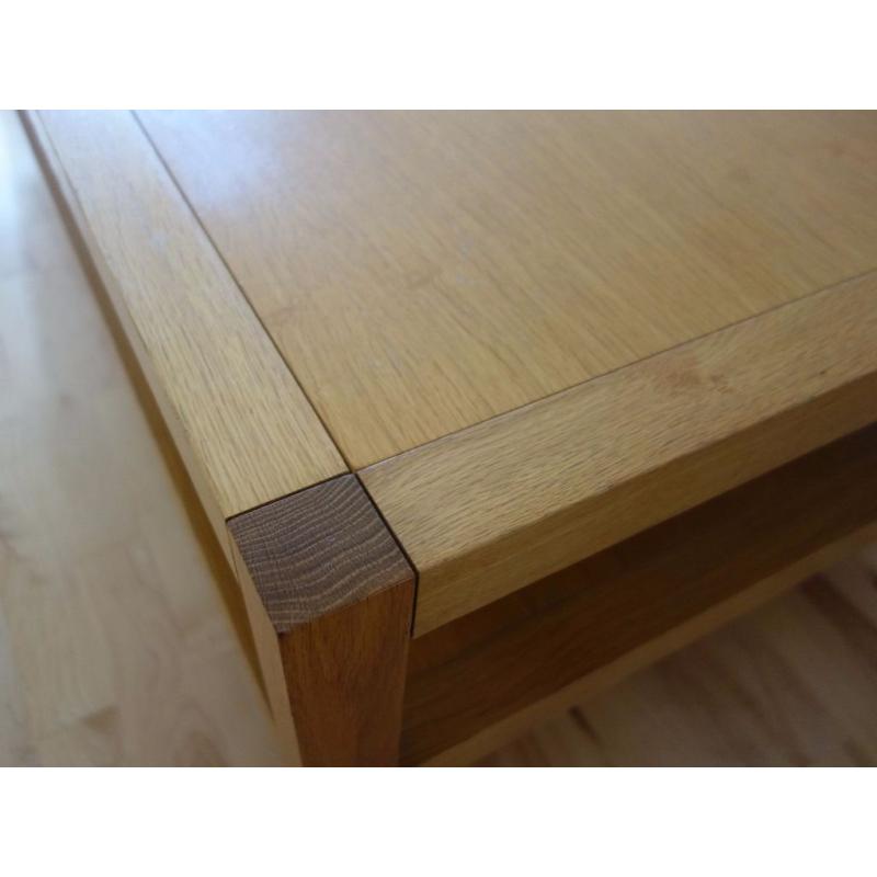 Heals Solid Oak Coffee Table. Large. 140cm x 80cm.