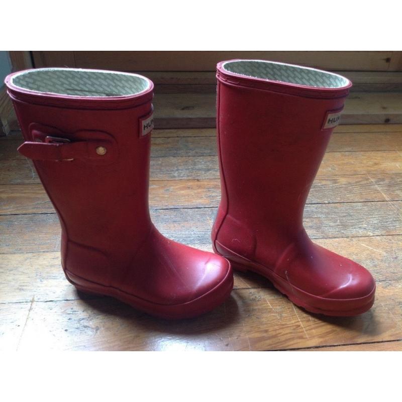 Red Hunter wellies size UK 11