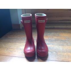 Red Hunter wellies size UK 11