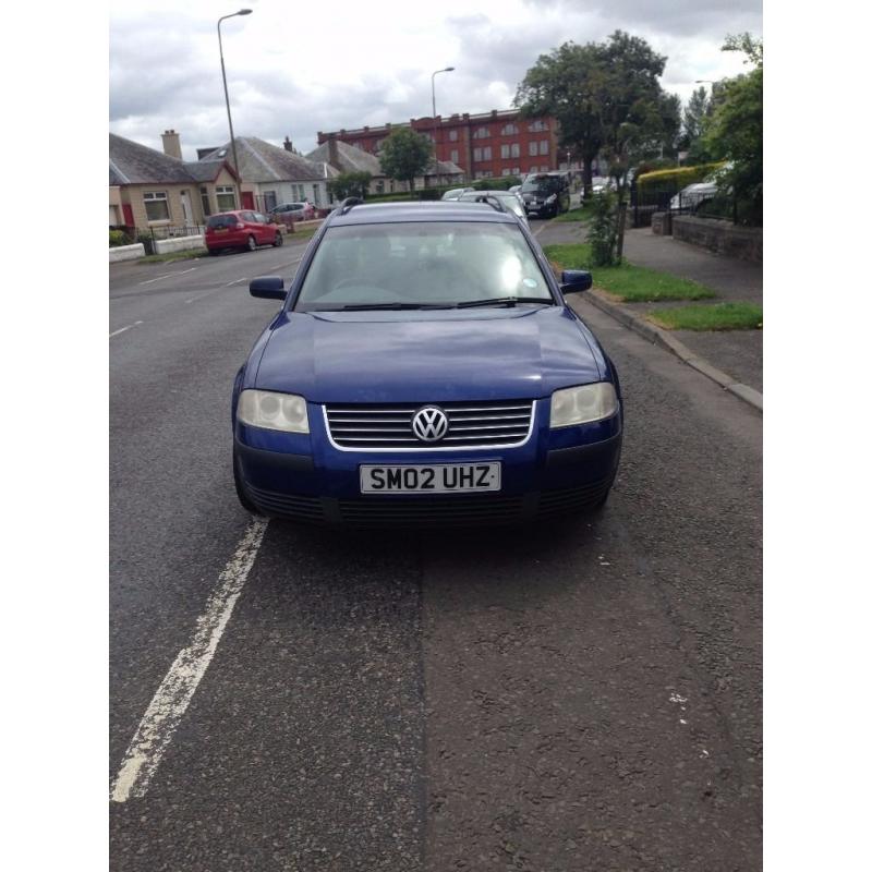 2002 VOLKSWAGEN PASSAT ESTATE 1.9TDI FOR SALE, FSH AND 8 MONTHS MOT!!!