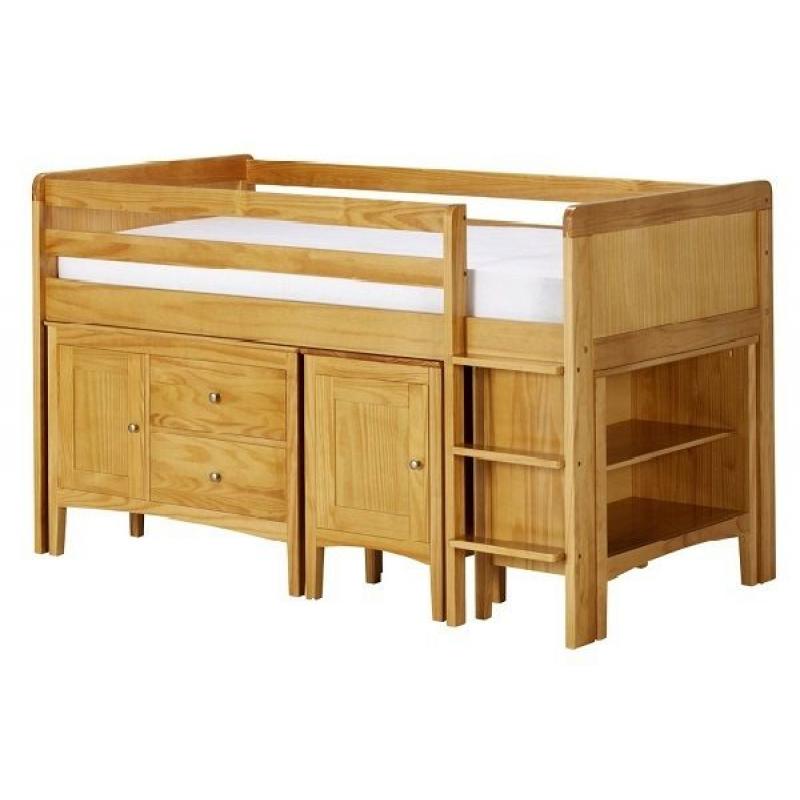 Marks & Spencers Wooden Mid Sleeper Child Cabin Type Bed