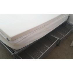 FREE - DOUBLE BED INCLUDING MATTRESS PLUS SMALL DOUBLE MEMORY FOAM TOPPER