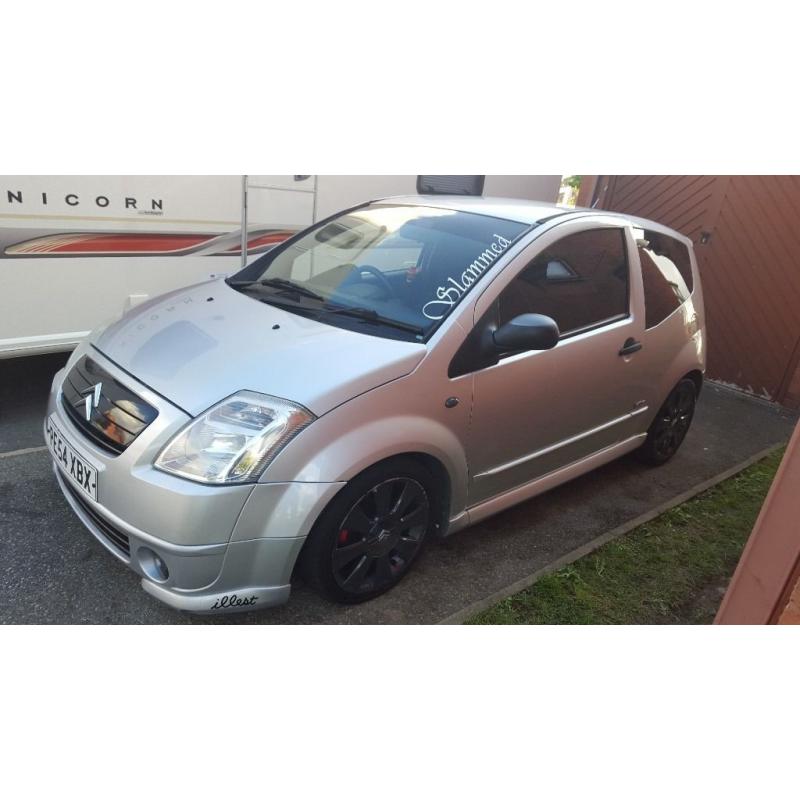 Citroen C2 1.6 VTS. Very good condition for year, MOT 29th Sept, alloy wheels.