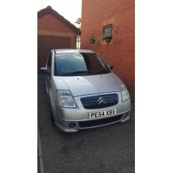 Citroen C2 1.6 VTS. Very good condition for year, MOT 29th Sept, alloy wheels.