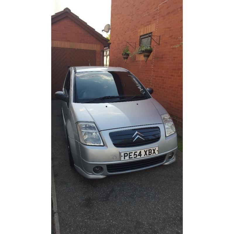 Citroen C2 1.6 VTS. Very good condition for year, MOT 29th Sept, alloy wheels.