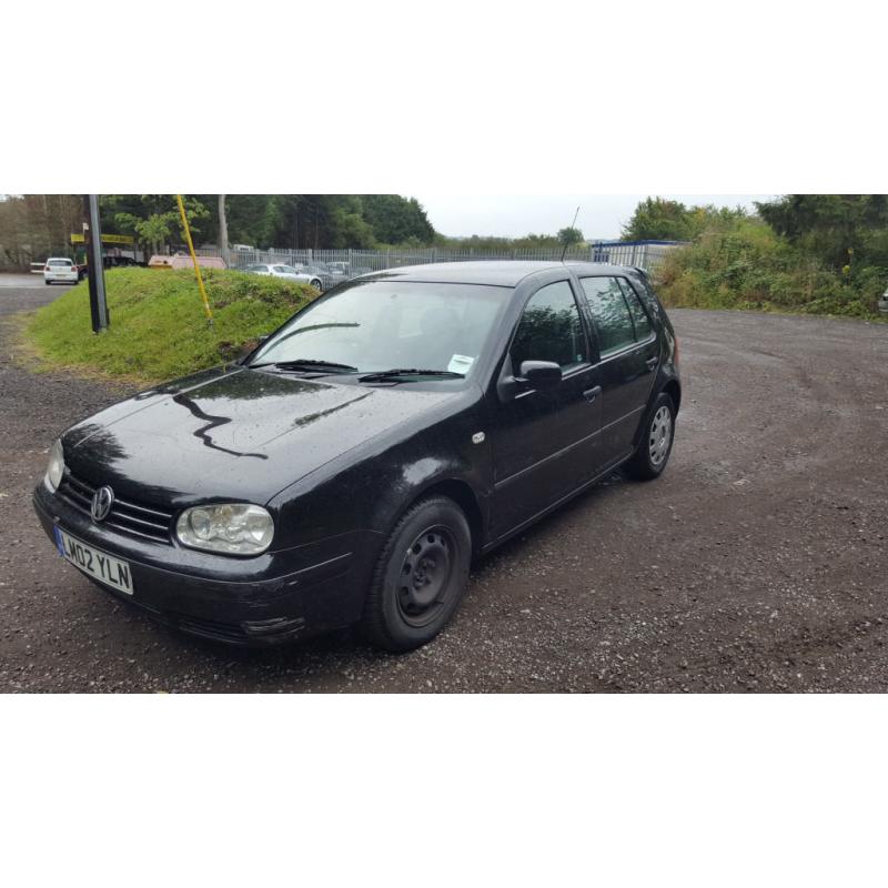 VOLKSWAGEN GOLF 1.4 LITRE 5 DOOR HATCHBACK 2002. 133000 MILES. MOT JULY 2017