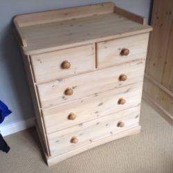 White colour washed chest of drawers