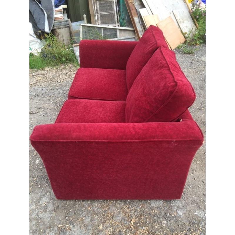 Red sofa bed. Can deliver.