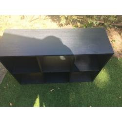 Black wooden unit