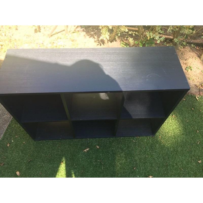 Black wooden unit