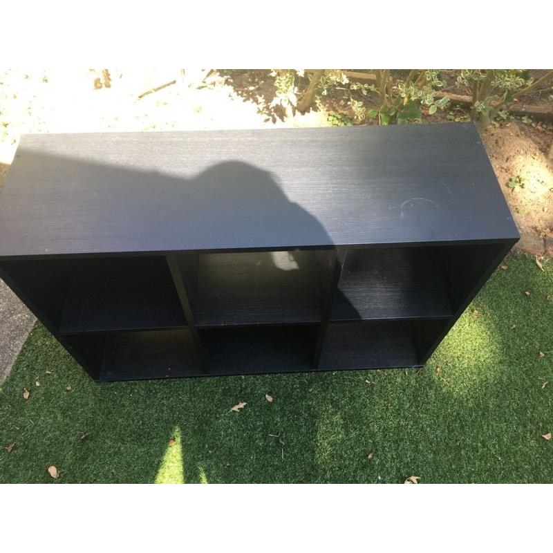 Black wooden unit