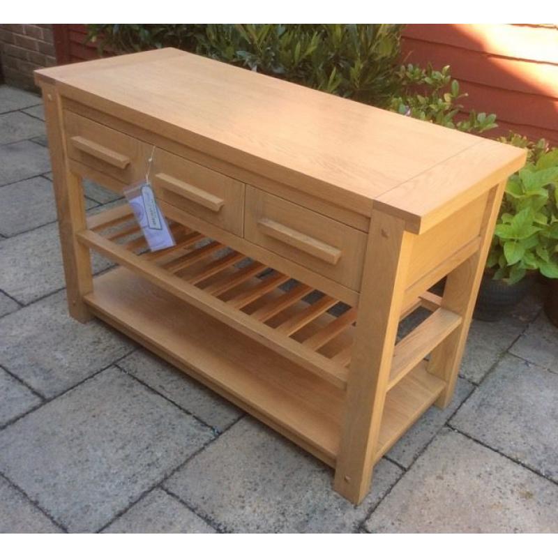 Oak Console Table, Excellent.