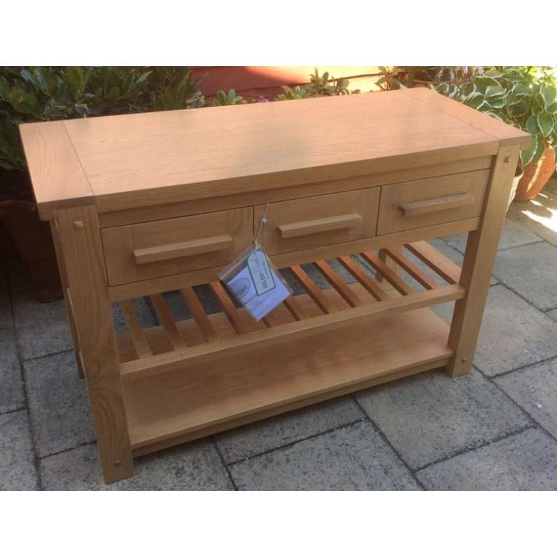 Oak Console Table, Excellent.