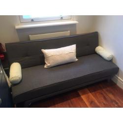 Made Yoko Sofa Bed Futon in Very Good Condition, cygnet grey - pickup only, SW London