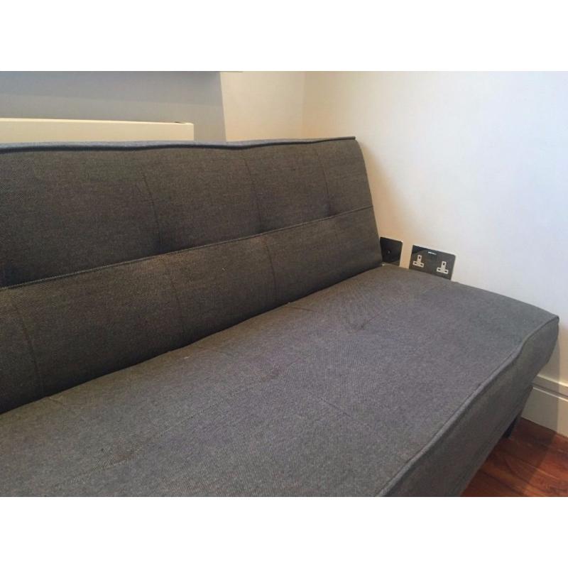 Made Yoko Sofa Bed Futon in Very Good Condition, cygnet grey - pickup only, SW London