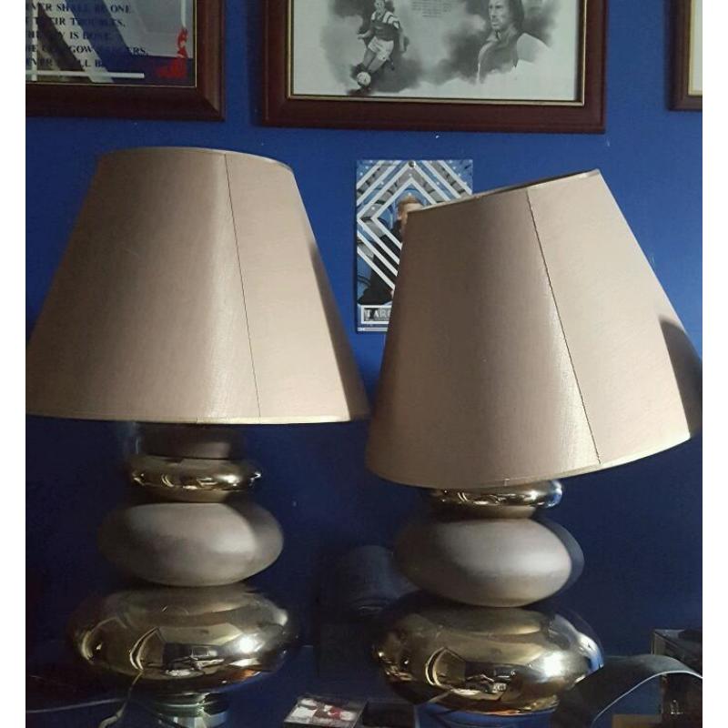 Two beautiful large table lamps