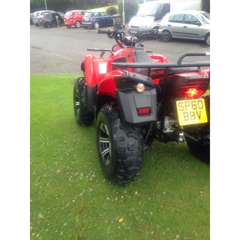 2010 road legal Apache rlx 420cc 4x4 swap or sell