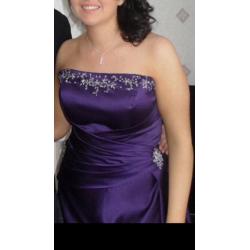 Purple Prom Dress Size 14