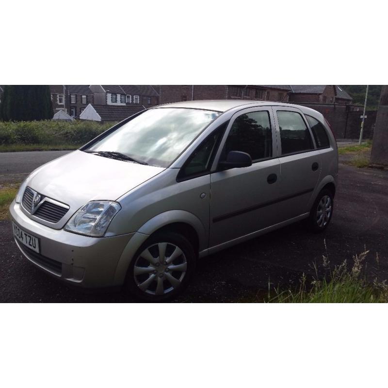 VAUXHALL MERIVA 1.6 8v 'LIFE' PETROL 11 MONTHS MOT 2 FORMER KEEPERS