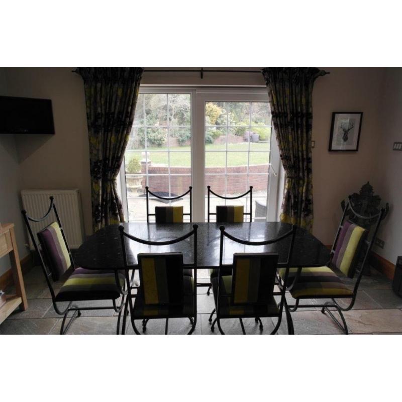 Marble Dining Table and 6 Chairs