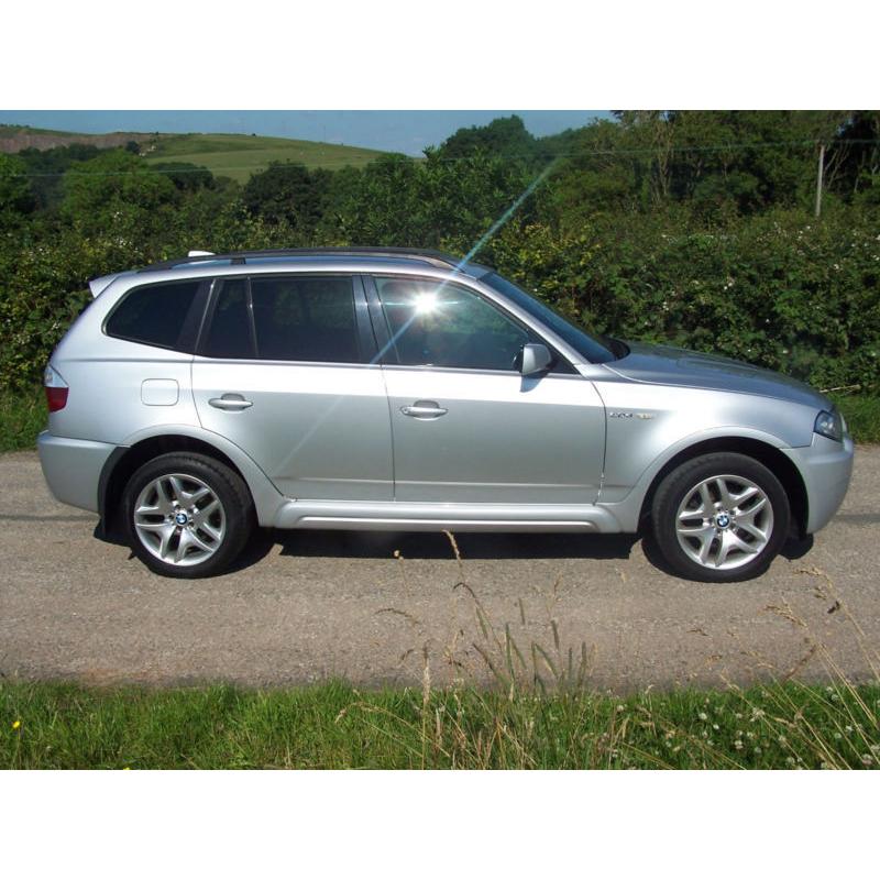 2006 56 Plate BMW X3 2.0d M Sport Finished In Bright Silver With Full Leather !!