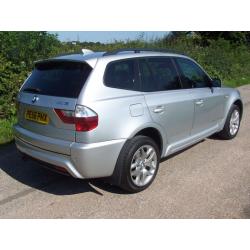 2006 56 Plate BMW X3 2.0d M Sport Finished In Bright Silver With Full Leather !!