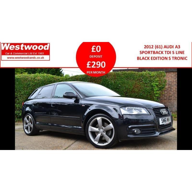 2012 AUDI A3 SPORTBACK TDI S LINE SE HATCHBACK DIESEL