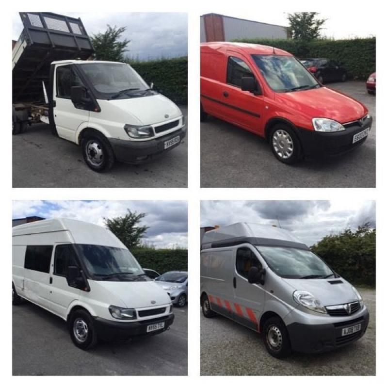 Vauxhall combo,transit,vivaro,minibus,crewcab in stock