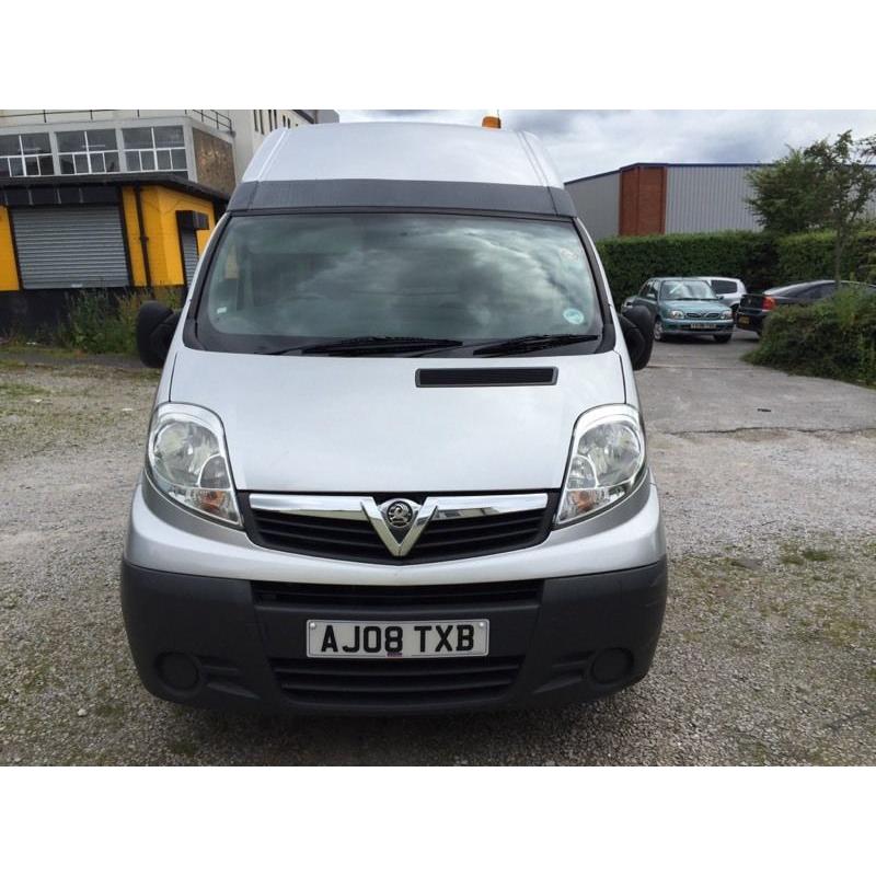 08 Vauxhall vivaro 2.0cdti 90ps 2900 high roof bulk head FSH 1 owner