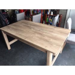 Dining room table set with sideboard