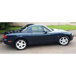 MAZDA MK2 MX5 1.8 WITH M.O.T, HARD TOP & SOFT TOP