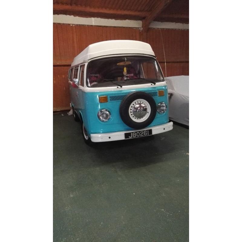 1979 VW Bay Window Campervan, newly installed 1641 engine, all original interior/appliances