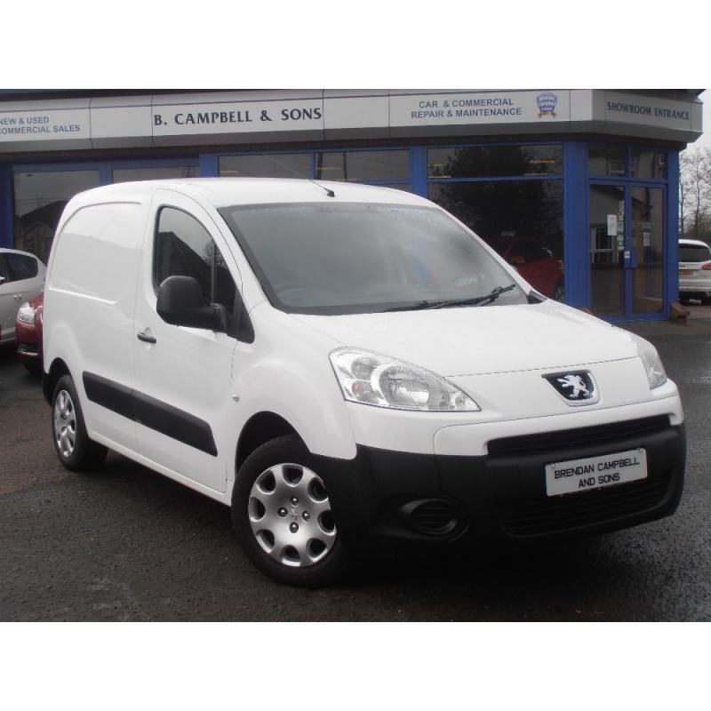 2011 Peugeot Partner 625 HDI SE 3 Seater Van In White