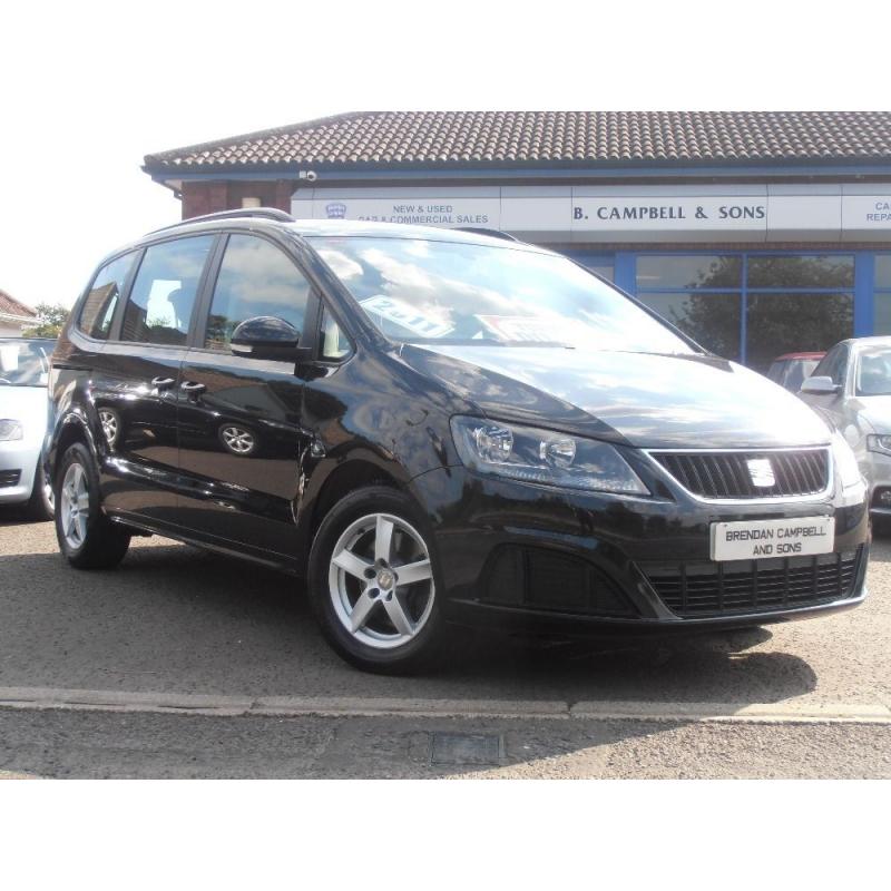 2011 Seat Alhambra CR TDI Ecomotive S 7 Seater In Black