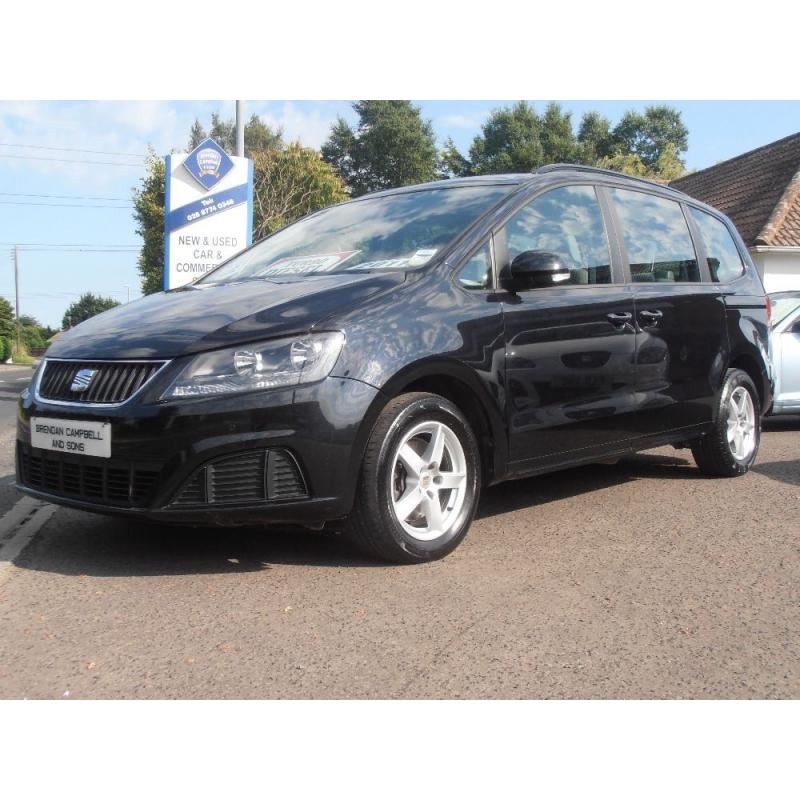 2011 Seat Alhambra CR TDI Ecomotive S 7 Seater In Black